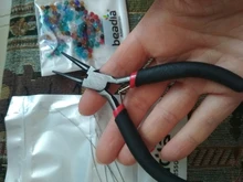 Agujas para adornos de cuentas, herramientas de acero inoxidable con apertura Central curvada, alfileres para hilo de cuentas, fácil fabricación de joyas, 5/1 Uds.