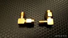 2 unids/lote SMA a SMA conector 90 grados ángulo recto SMA adaptador macho a hembra para WIFI antena/FPV RF conector