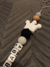 Cadenas de Chupete de Silicona Hechas a Mano de Nombre Personalizado Cadena de Dentición Segura Mordedor de Bebé Chupete Respetuoso con el Medio Ambiente Clips Cadena de Soporte