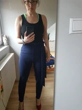 Pants Women SHEIN Waist Paperbag Elegant BELTED Frill Skinny Spring Summer Detail Solid