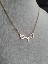 DOTIFI-collar de acero inoxidable para mujer, colgante de corazón de amor, joyería de compromiso, Color dorado y plateado