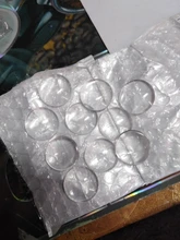 Cabujón de vidrio transparente para fabricación de joyería DIY, 10 Uds., cabujones redondos de espalda plana de 6/8/10/12/14/16/18/20/25/30mm
