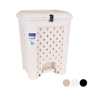 Pedal bin Tontarelli 18 l Squared (33 X 28,5 x 42 cm) 
Pedal bin Tontarelli 18 l Squared (33 X 28,5 x 42 cm)