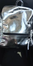 Mochila de PU para mujer, bolso escolar a la moda de verano para chicas adolescentes, mochila plateada de alta calidad, novedad de 2019