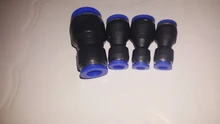 Accesorios Neumáticos Conector recto PU/PG 4-16mm OD manguera reductora 8-6mm plástico empuje en conector rápido Conexión de aire fontanería