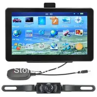 7" Car GPS Navigation + Wireless Reverse Camera Bluetooth AV-IN New Map 4GB POI
