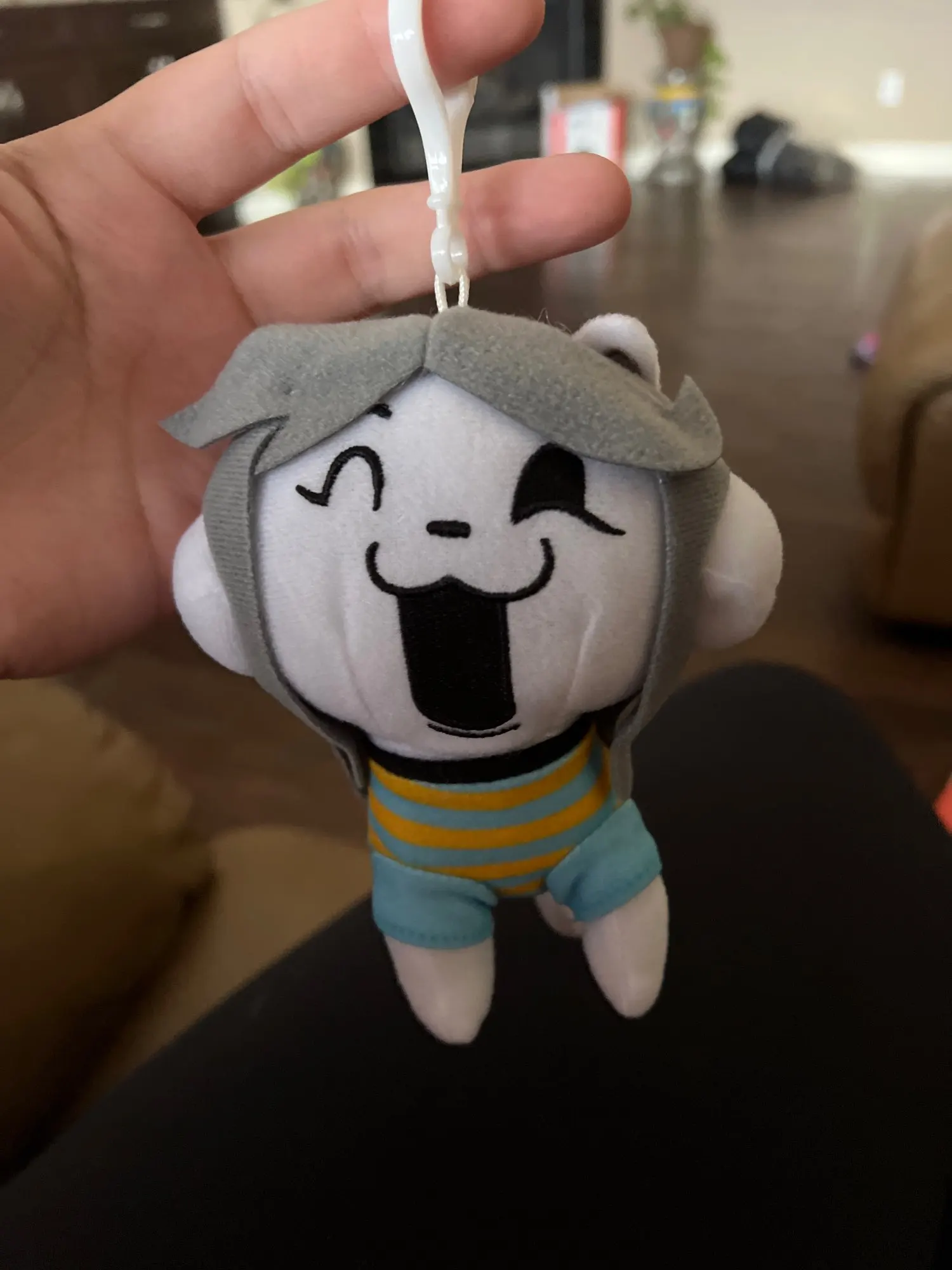 Плюшевый брелок Undertale Temmie 14 см AliExpress