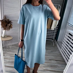 Платье-свитшот женское летнее из 95% хлопка с коротким рукавом | AliExpress