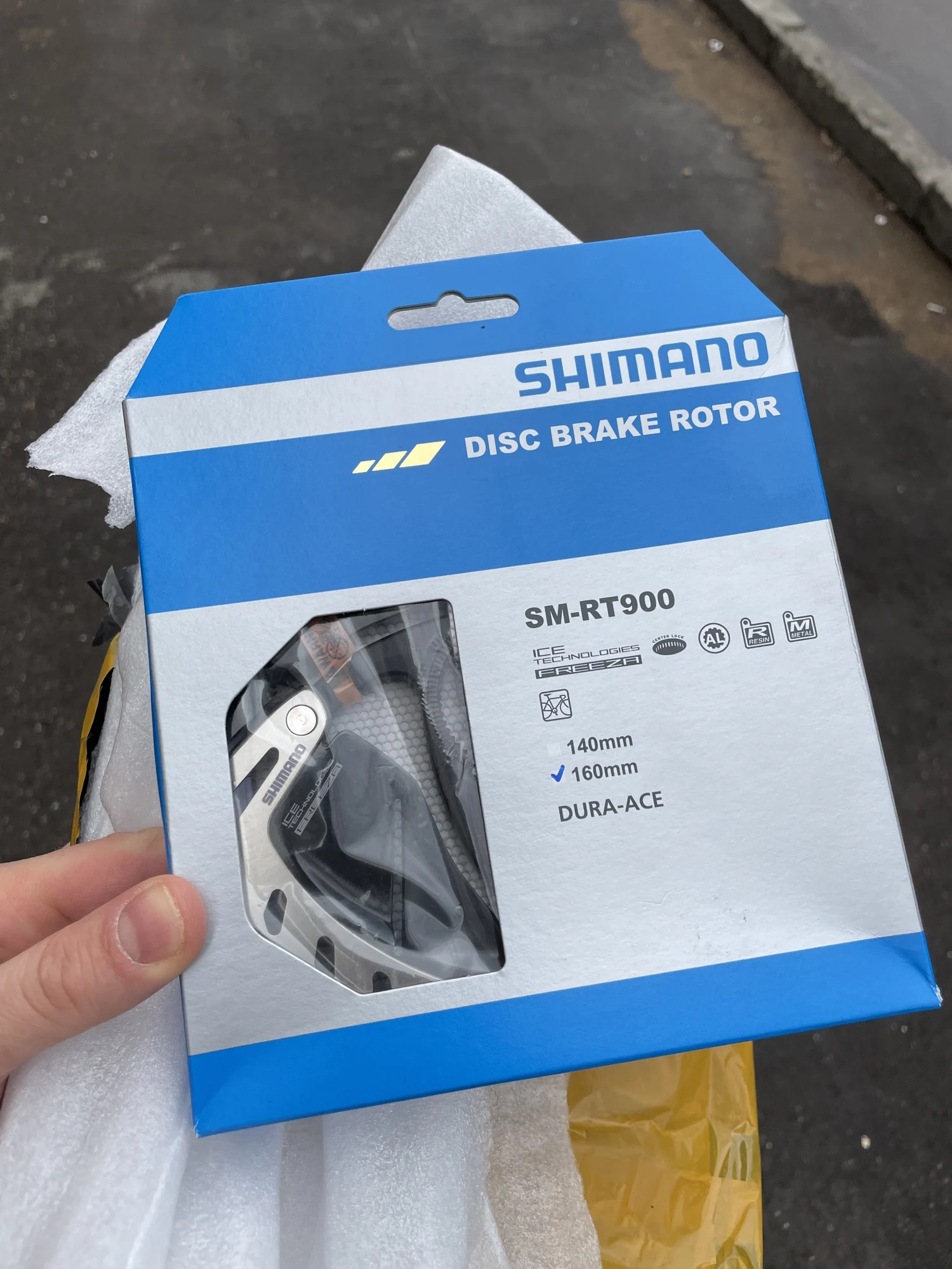 SM-RT900 160mm &140mmセット SHIMANO DURA-ACE SM-RT900 Дисковый тормозной ротор ICE