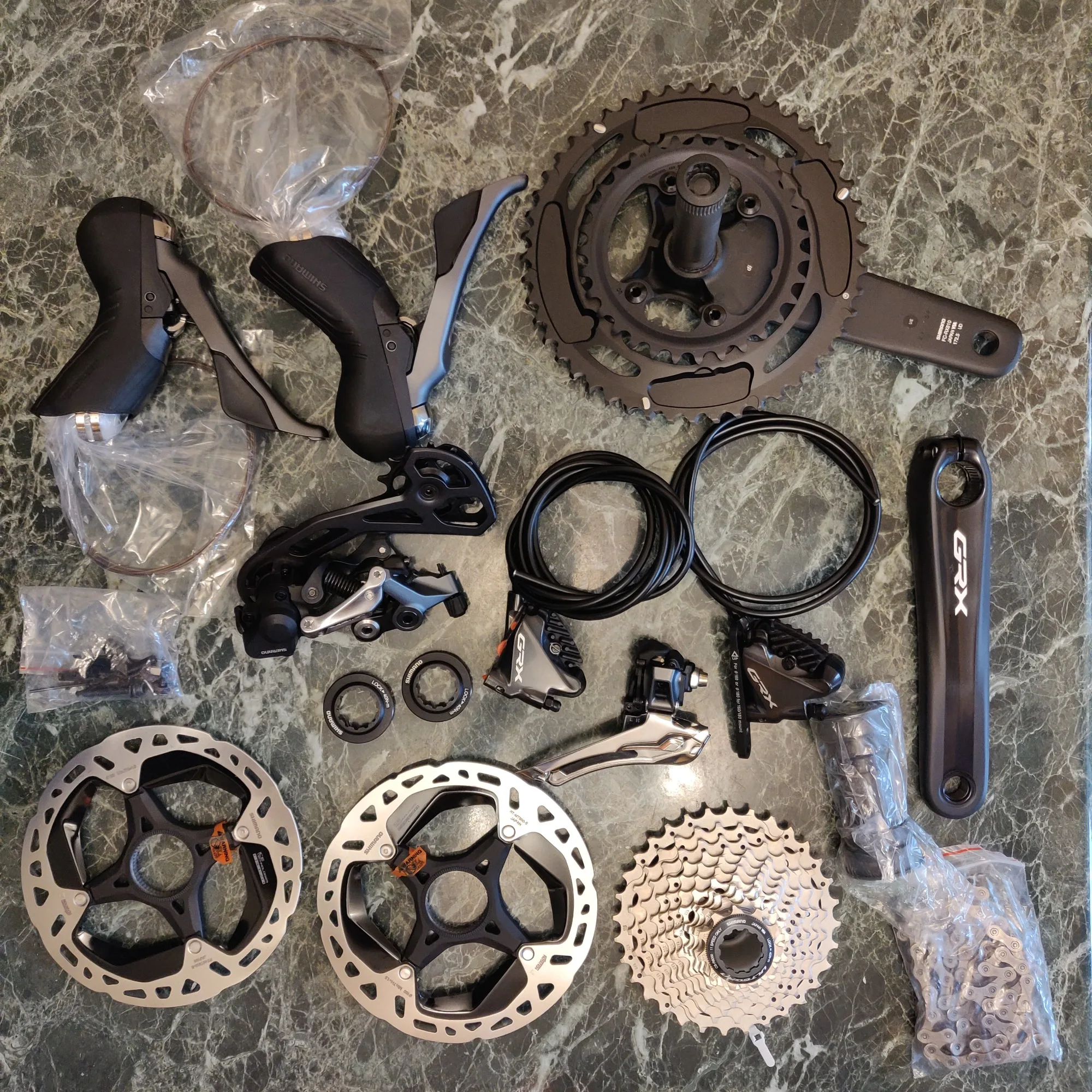 Shimano GRX　BL-RX810 Shimano GRX BL-RX810-L + BR-RX810-F Hydraulic Disc Brake