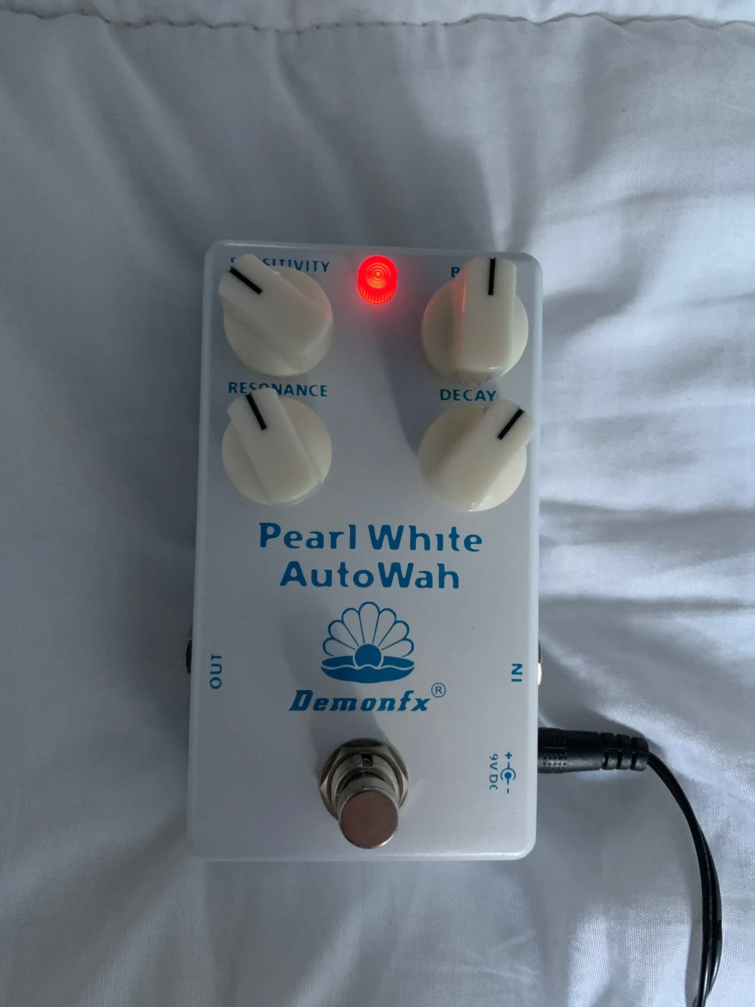 Demonfx-Pearl White Авто Педаль эффектов Wah, AutoWah с True