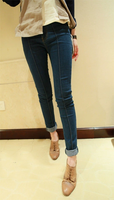 high waist parallel jeans