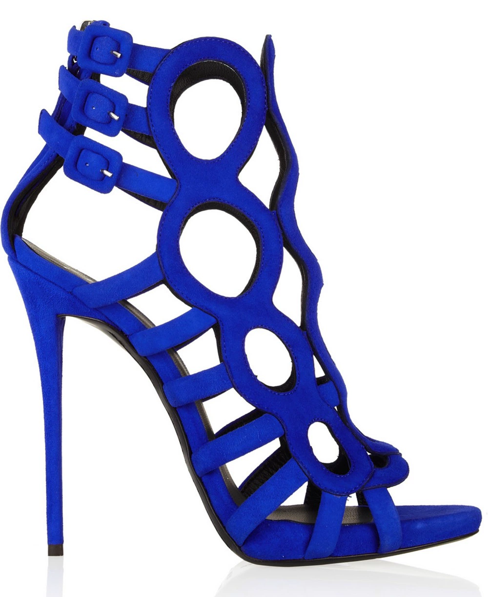 chaussures bleu roi femme