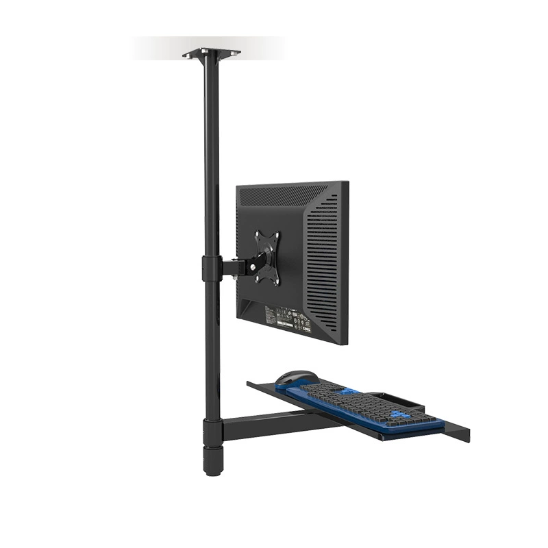 Customized Ceiling Mount Sit Stand Workstation Full Motion Monitor