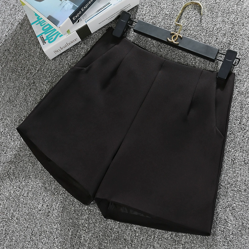 Black Gray White High-Waisted Shorts | Uniqistic.com