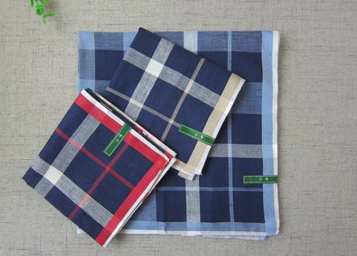 10pcs 100/% Cotton New Checkered Handkerchiefs Large Mens Hankies 38CM CA