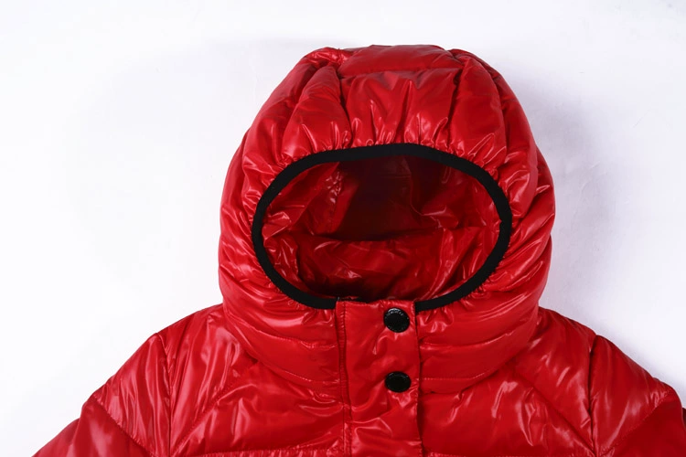 Russia and European brand Simple and stylish thick down jacket and long sections Hooded Russian students duck down jacket M542 24