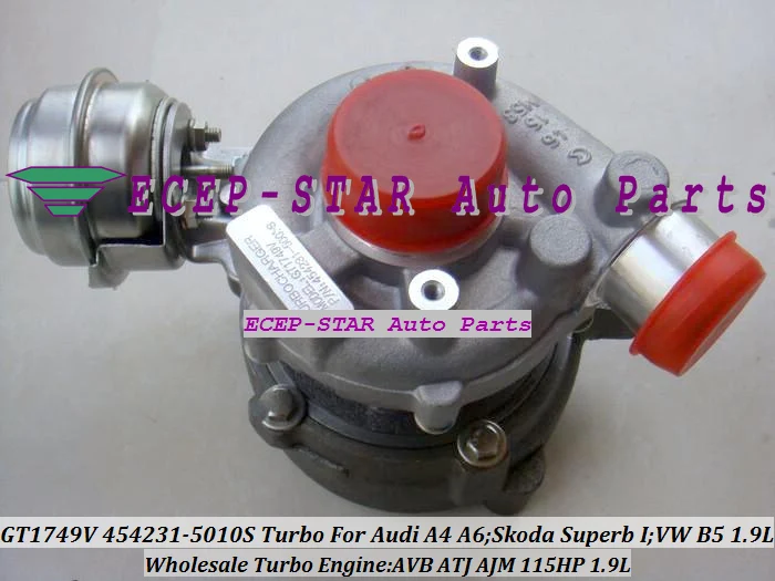 GT1749V 454231 454231-5010S Turbocharger For Audi A4 A6 Skoda Superb I Volkswagen B5 AVB ATJ AJM 101HP 115HP 1.9L (1)