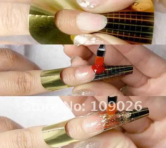 Free Shipping Purple 500 Pcs Roll Nail Form Guide Extension Forms There Are Length And Numbers Marked On Each Nail Form Which Can Provide An Accurate Suitable For Acrylic Nails Extension Uv Gel