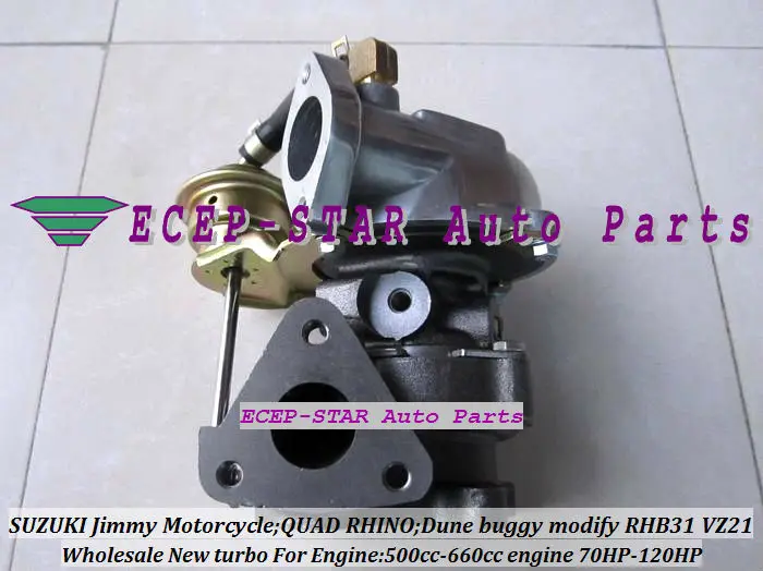 RHB31 VZ21 Turbocharger For SUZUKI Jimmy 500cc-660cc engine MOTORCYCLE QUAD RHINO Dune buggy modify 70HP-120HP (3)