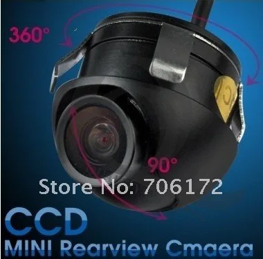 Promotion Sony CCD HD night vision car rear view camera front view side view rear monitor for 360 degree Rotation Universal fit