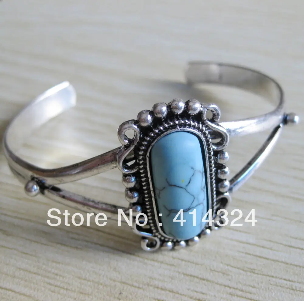 Vogue 1pc Twilight Inspired Bella Turquoise Silver Plated Bracelet Moon1 Moon10 Img 0433