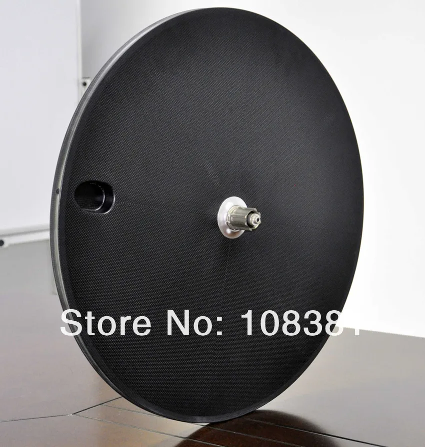Discount 700C full carbon rear disc tubular wheel road bike TT bicycle rear disc wheel for track bike fixed gear 3