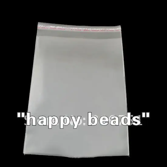Free Shipping 100Pcs Clear Self Adhesive Seal Plastic Bags 15x24cm(w00888)