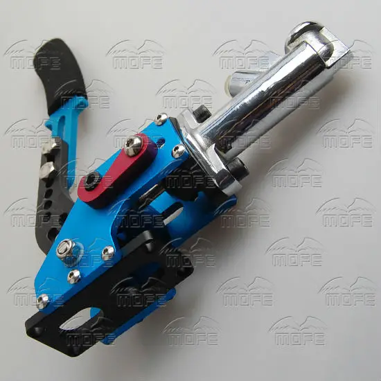 Universal Aluminum Adjustable Hydraulic Handbrake Hand Brake Vertical 0.75 inch Master Cylinder Drift Rally Blue DSC_0800