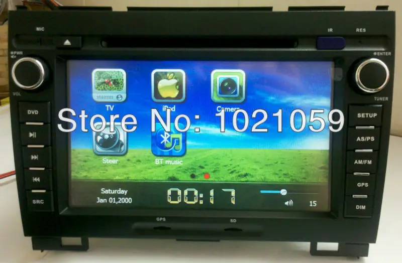 Excellent Free shipping 2 din car dvd player for great wall hover h3 h5 with GPS/IPOD/Bluetooth/rds steering wheel control 1