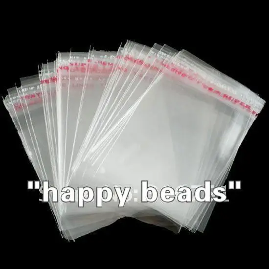 Free Shipping 100Pcs Clear Self Adhesive Seal Plastic Bags 15x24cm(w00888)
