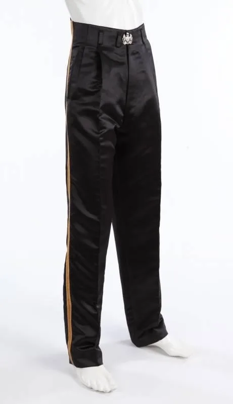 Rare MJ Michael Jackson Black Entertainers Golden Straight  trousers pants for fans Billie Jean