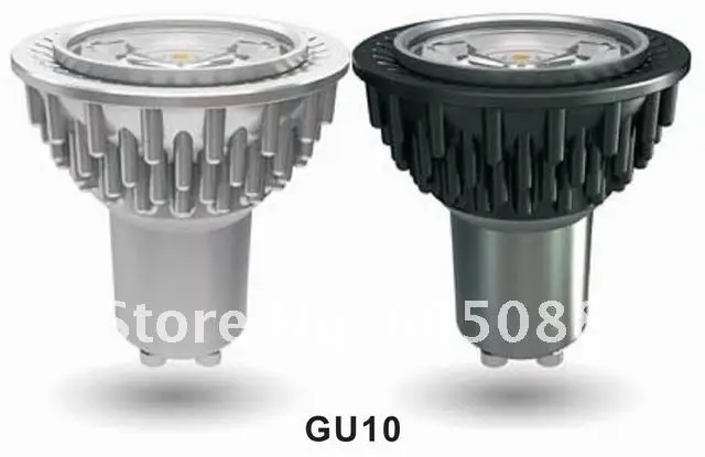 patent design! 3535 SMD LED spot light 5W ,black&silver shell color, AC100-240v/50-60Hz ,GU10/E27 base,10pcs/lot promotion!