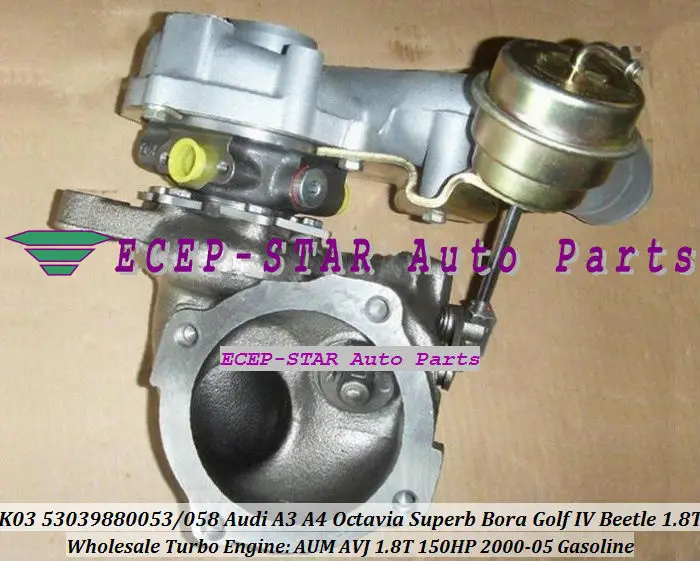 K03-053 K03-058 53039880058 53039880053 53039700053 53039700058 TURBO For Audi A3 A4 2000-05,SKODA Octavia Superb Bora Golf IV Beetle AUM AVJ 1.8T