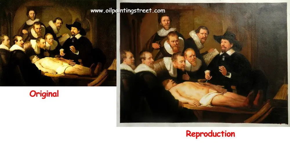Oil Paintng Reproduction, La Conferenza Anatomi By Rembrandt Van Rijn,Free Shipping via DHL or FeDex,100% Save Guarantee (CO009)
