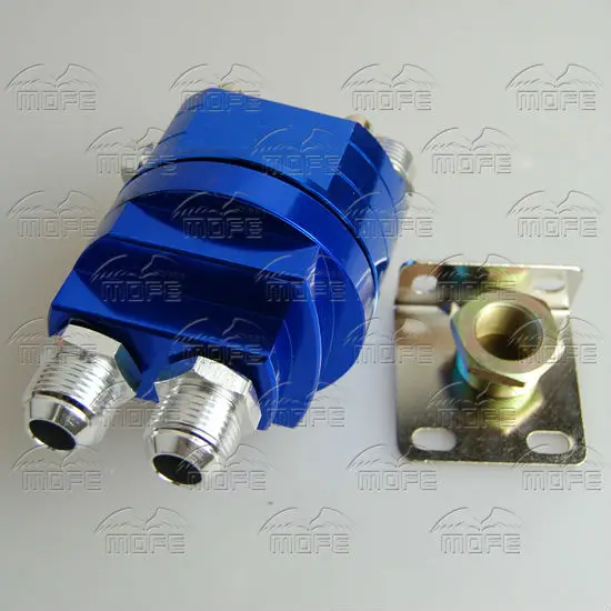 Aluminum AN10 Oil Filter Relocation Kit Sandwich Plate Adapter for Oil Cooler DSC_0386