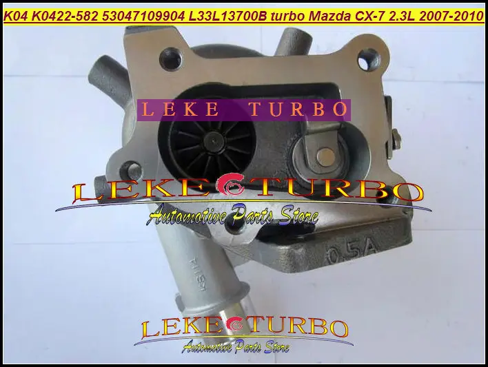 K04 K0422-582 53047109904 L33L13700B L33L13700C Turbo Turbocharger Mazda CX-7 2.3L 2007-2010 Water Cooled (5)