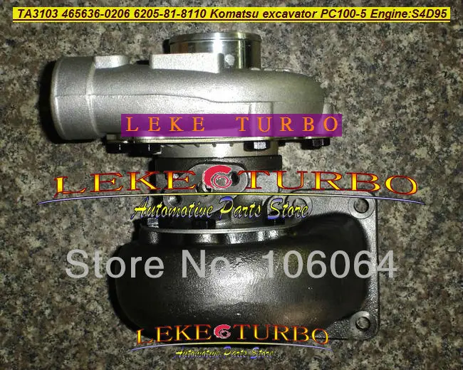 TA3103 6205818110 Turbocharger for Komatsu PC100-5 PC120-5 excavator Engine S4D95 (1)