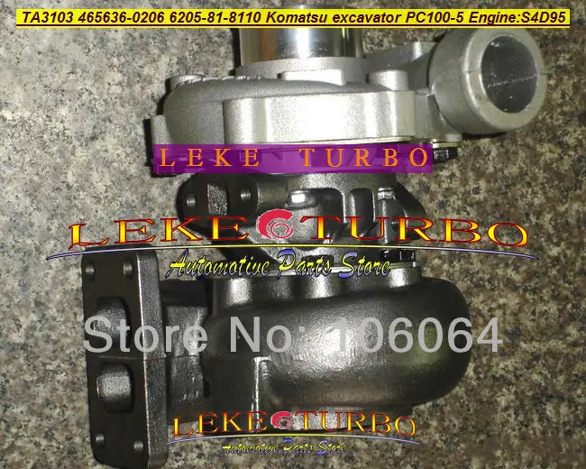 TA3103 6205818110 Turbocharger for Komatsu PC100-5 PC120-5 excavator Engine S4D95 (3)