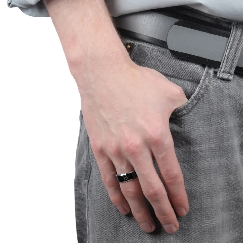 Tressa-Collection-Daxx-Mens-Tungsten-Engraved-Masonic-Symbol-Band 2