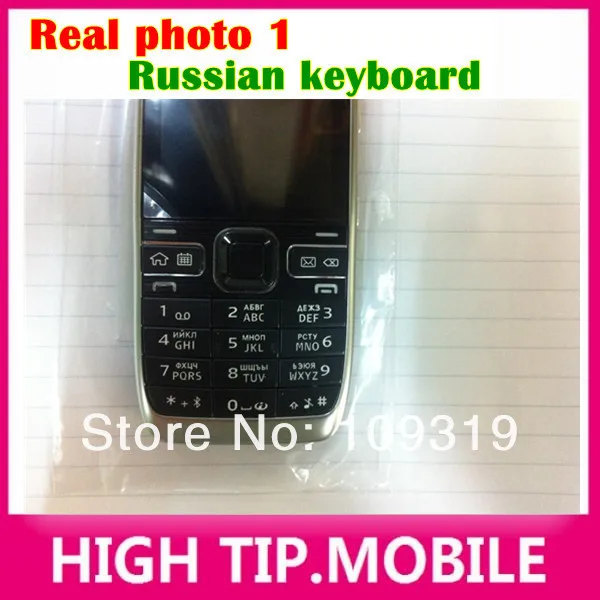 Russian keyboard support Nokia E52 cellular 3G phone Unlocked original  3.2MP Camera Refurbished 1 year warranty Free Shipping backmarket phones