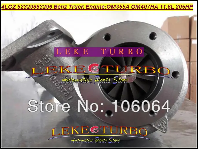 4LGZ 52329703296 52329883296 TURBO TURBINE Turbocharger for Mercedes-benz truck OM355A OM407HA 11.6L 205HP (2)