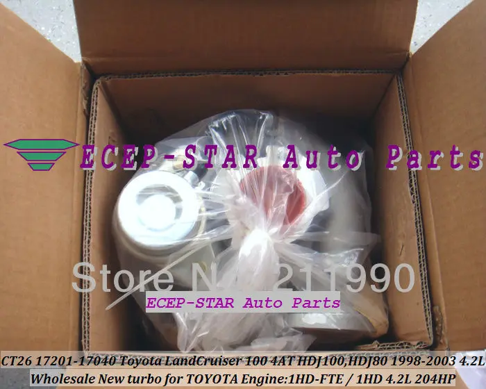 CT26 17201-17040 Toyota Land Cruiser 100 4AT HDJ100 1HD-FTE 1HD FT-HDJ80 1998-2003 4.2L 204HP Turbocharger (3)