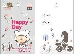 Free shipping customized Hang Tag, 300g/sqm paper garment hanging tag 1000pcs/lot