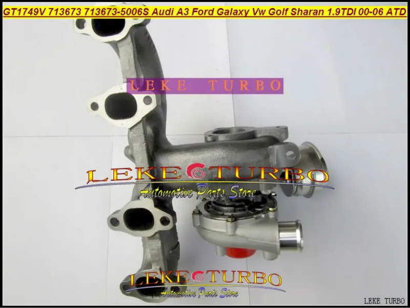 LEKE GT1749V 713673-5006S 713673 turbocharger turbo for Audi A3 Ford Galaxy VW Golf Sharan 1.9 TDI 2000-06 AUY AJM ASV ATD 1.9L 85KW Diesel 115HP (5)