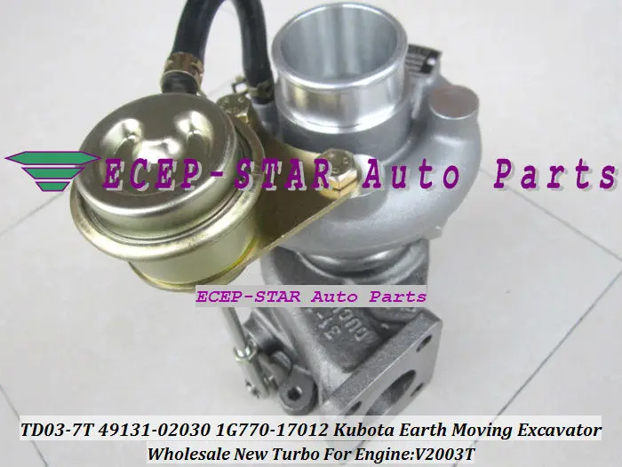 TD03 TD03-7T 49131-02030 1G770-17012 For Kubota Earth Moving Excavator Engine V2003T turbocharger