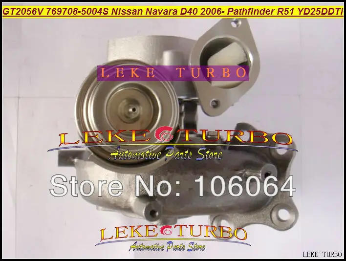 GT2056V 769708-5004S 14411-EC00B NISSAN Navara D40 2006- Pathfinder R51 YD25 YD25DDTi 2.5L 171HP turbocharger (2)