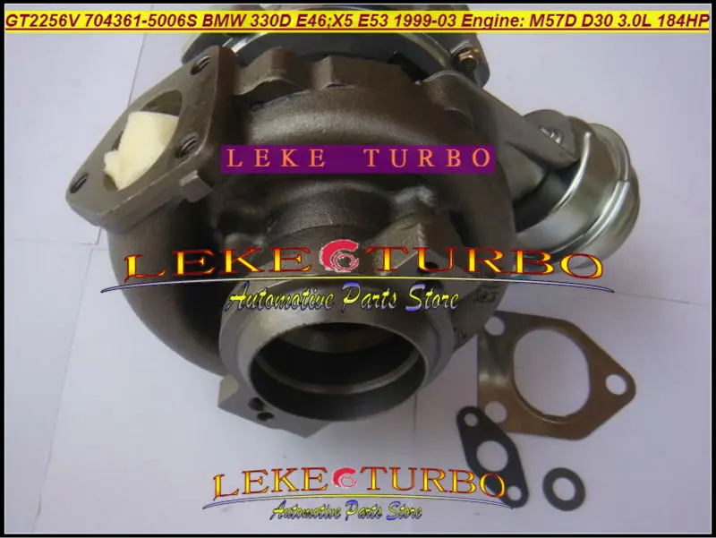 GT2256V 704361-5006S Turbocharger for BMW 330D E46;X5 E53 1999-2003 Engine M57D D30 3.0L 184HP (7)