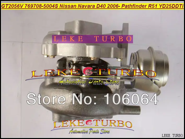 GT2056V 769708-5004S 14411-EC00B NISSAN Navara D40 2006- Pathfinder R51 YD25 YD25DDTi 2.5L 171HP turbocharger (3)