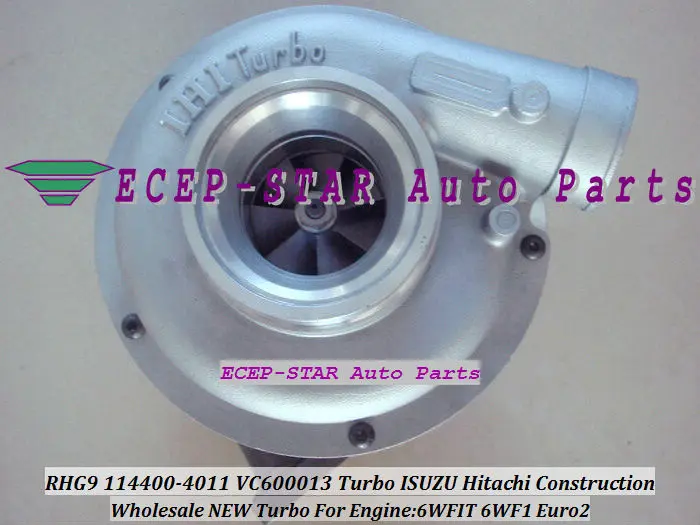 New RHG9 114400-4011 VC600013 Turbo Turbine Fit For ISUZU HITACHI EX470 Construction 6WF1T 6WF1 Euro2 Turbocharger (2)